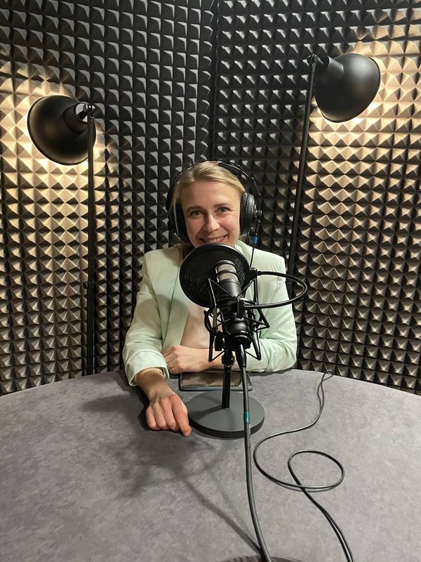 Анастасия на подкасте