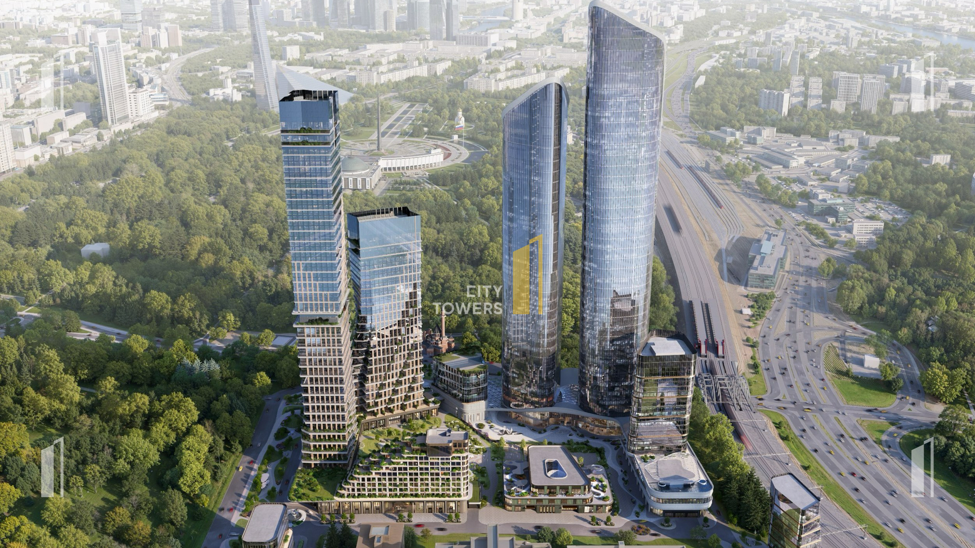 Башни «Феномена Города» у ТПУ «Минская»