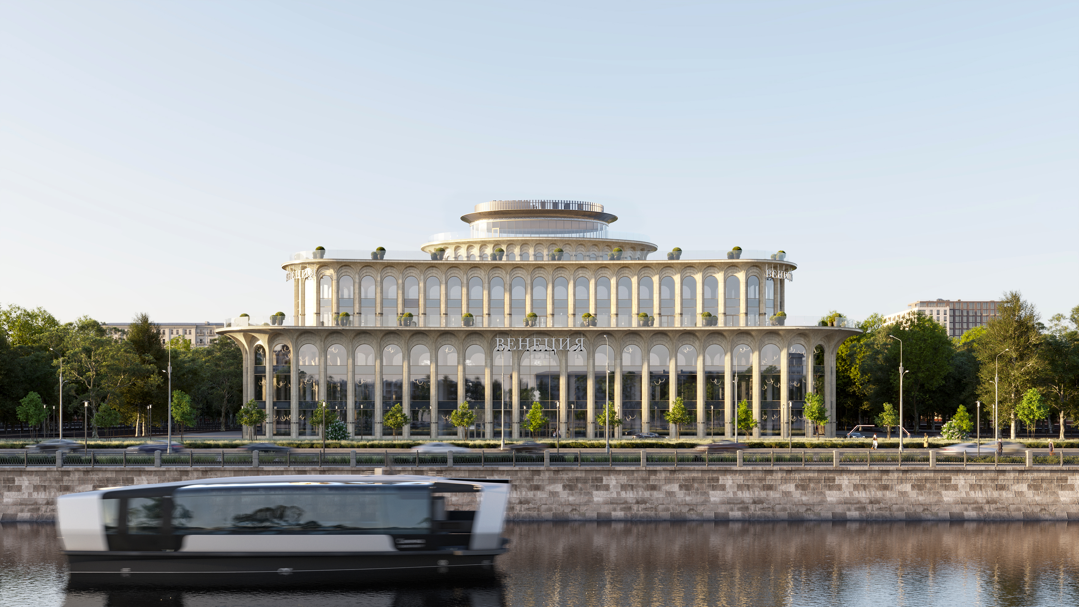 МФК «Венеция» со стороны Москвы-реки