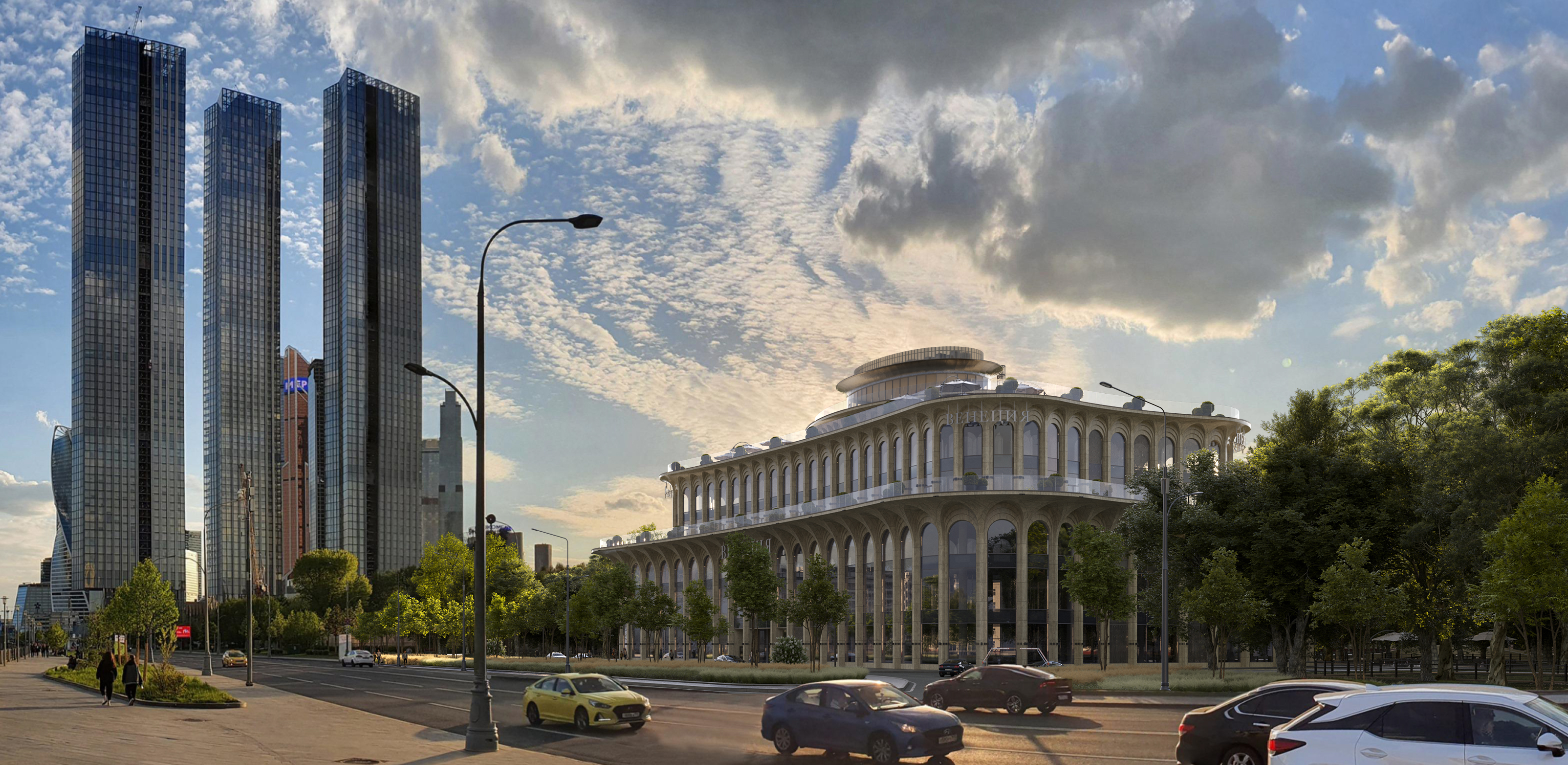 МФК «Венеция» с видом на Москва-Сити