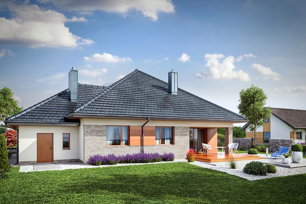 да дому by. двухэтажный дом с террасой. проекты загородных домов. коттедж модель 303. да дому by.