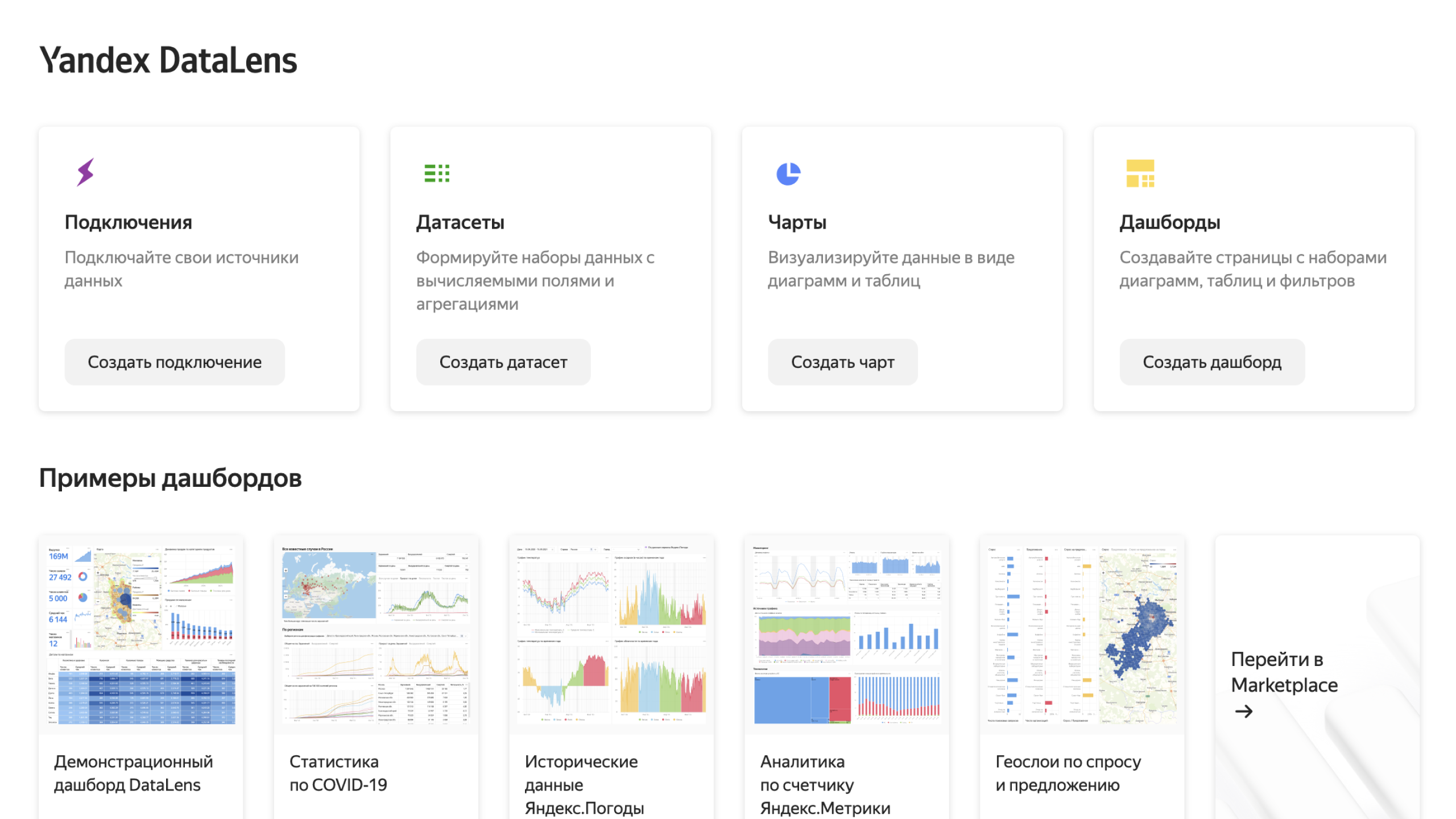 создание и настройка дашбоарда в Yandex DataLens