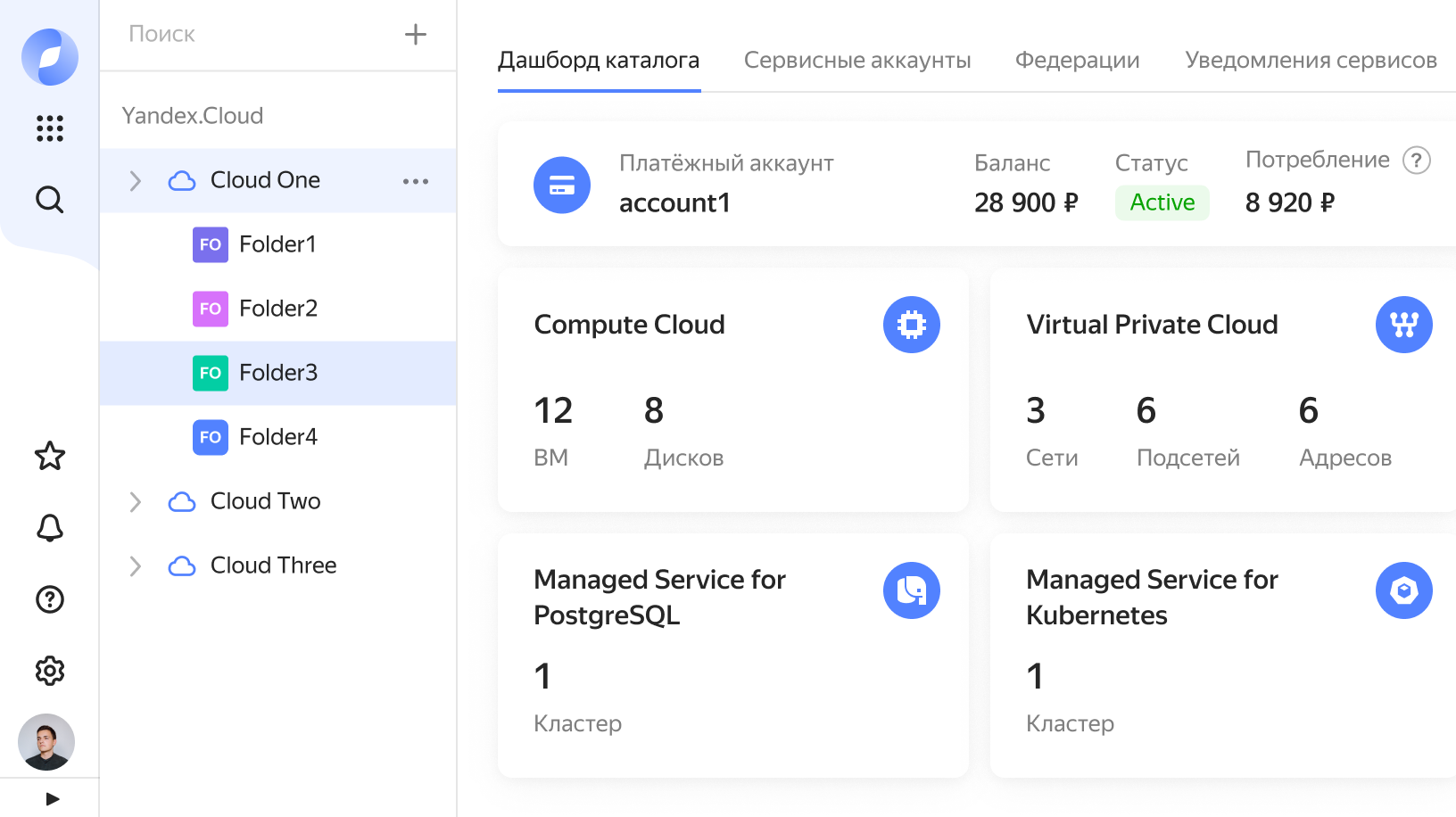 Yandex Cloud Console | Yandex Cloud - Сервисы