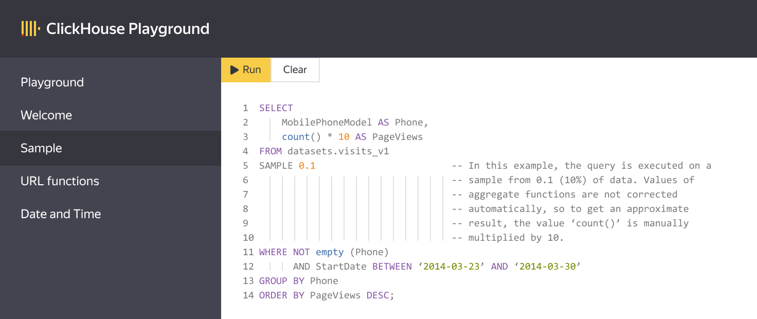 ClickHouse Database (DB) | Yandex.Cloud - Services