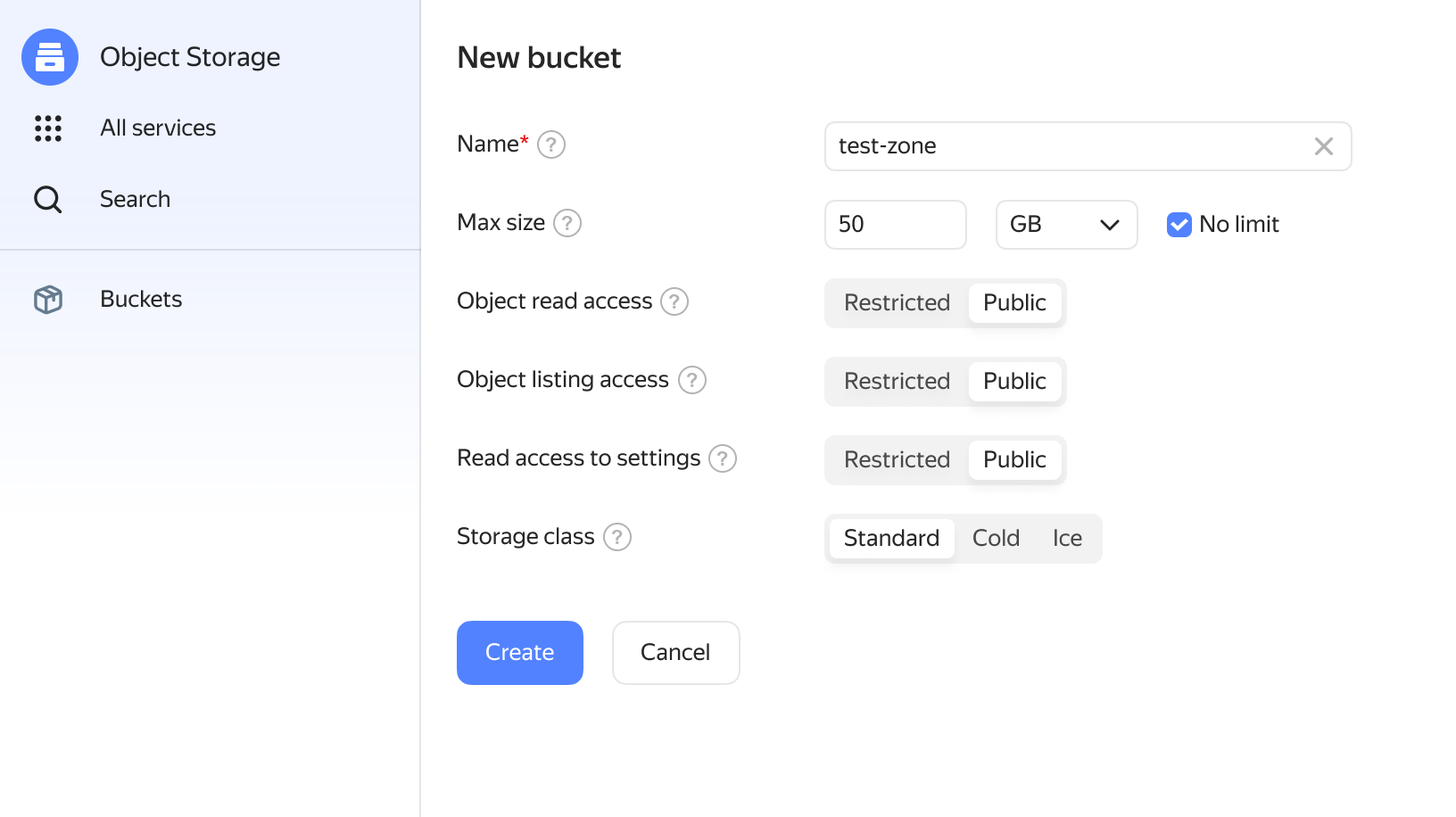 Configuring Object Storage