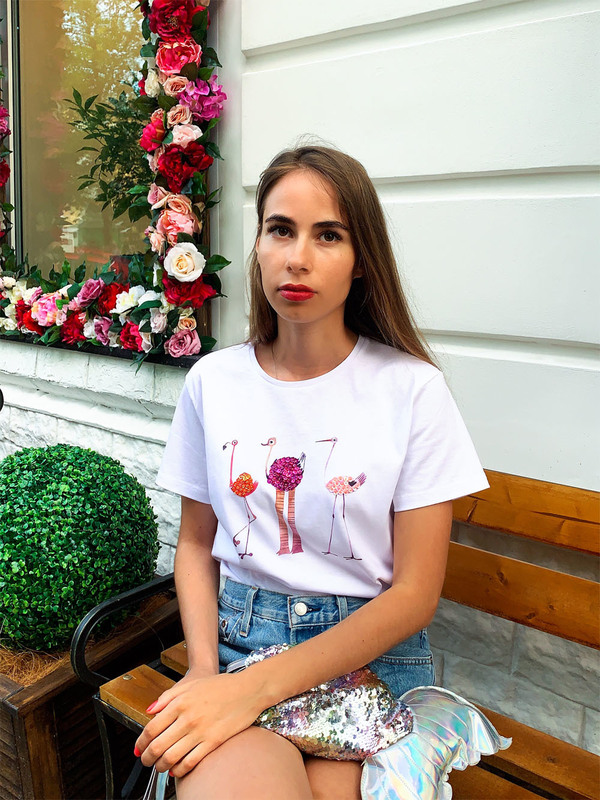 Футболка птицы