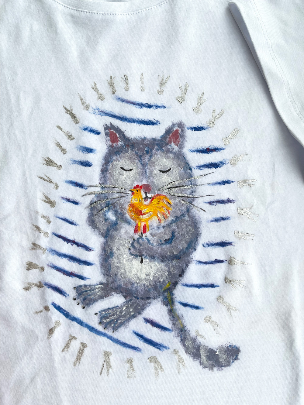 Футболка кот с леденцом