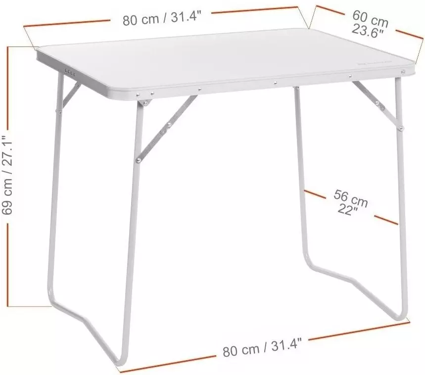 Стол складной 80х60 см Т-N-21405-S NISUS