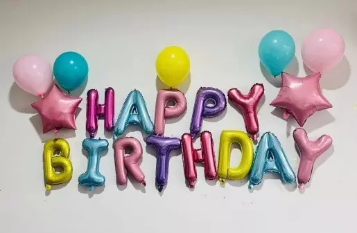 Набор воздушных шаров «Happy birthday» 20 шт., rose gold