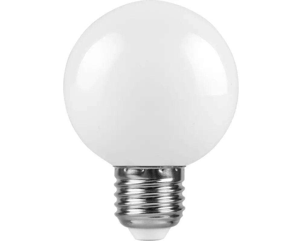Лампа светодиодная Feron Е27 230В 3Вт  шар матовый 2700К теплый