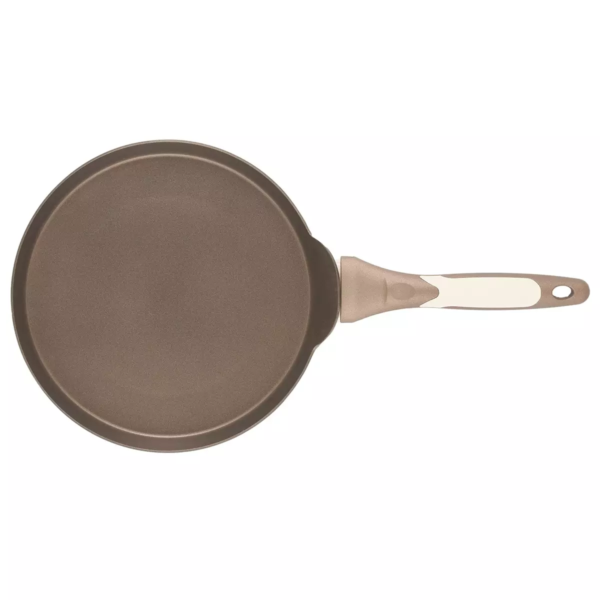 Сковорода блинная 24х1.8 см литой алюминий (индукция), STADELLA BEIGE  GIPFEL 51104
