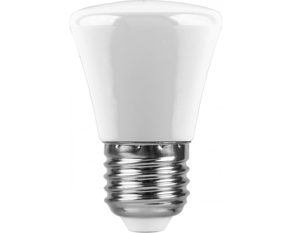 Лампа светодиодная Feron Е27 230В 1Вт  колокольчик прозрачный 6400К холодный
