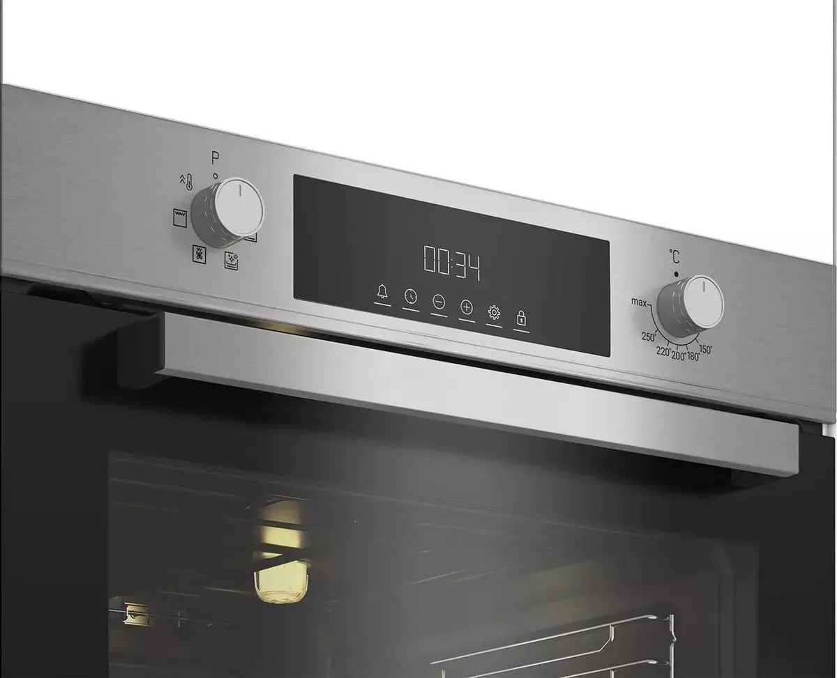 Духовой шкаф электрический гриль конвекция дисплей Indesit IFE 3644 J IX