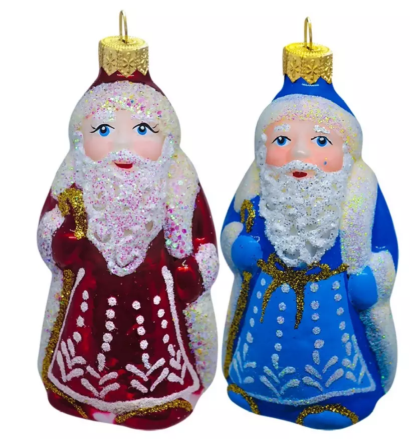 Ёлочное украшение Дед Мороз,,,, в подарочной упаковке h-10 см