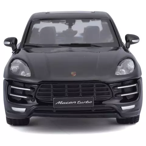 Машинка die-cast Porsche Macan Bburago 1:24, открывающ. двери, черная 18-21077BK