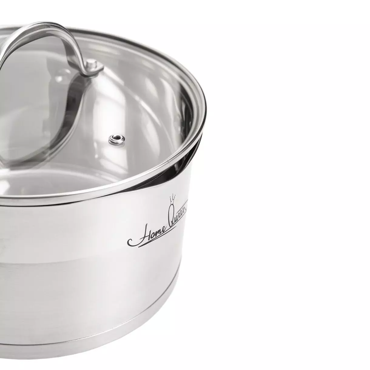 Кастрюля 4,5 л, (d-22 см), нерж.сталь "Тандем" Home Queen