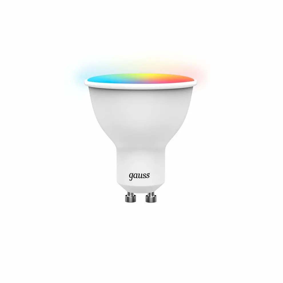 Светодиодная лампа GU10 220В 6Вт RGB MR16 диммируемая Gauss Smart 101106406
