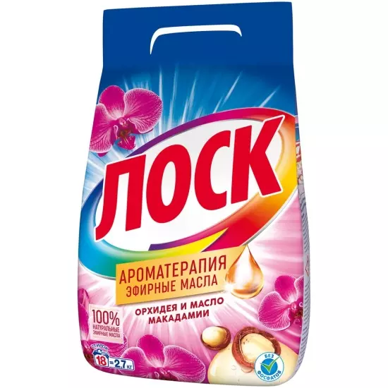 Стиральный порошок автомат ЛОСК арома Орхидея для цветного 2,7 кг