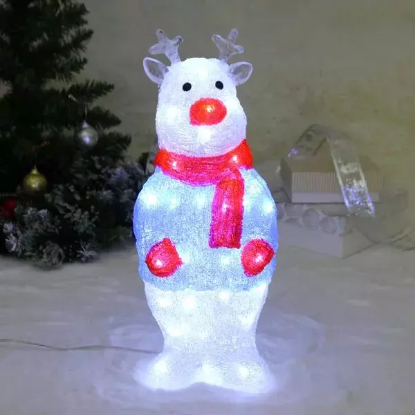 Светодиодная фигура Олененок в кофточке 17х13х41 см 30 ламп белый 725-0507