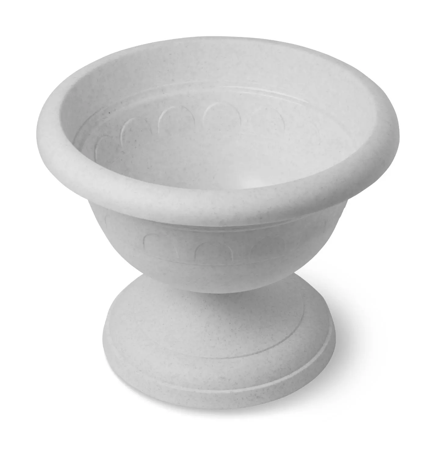 Вазон низкий Колывань 5,3 л мрамор С146М