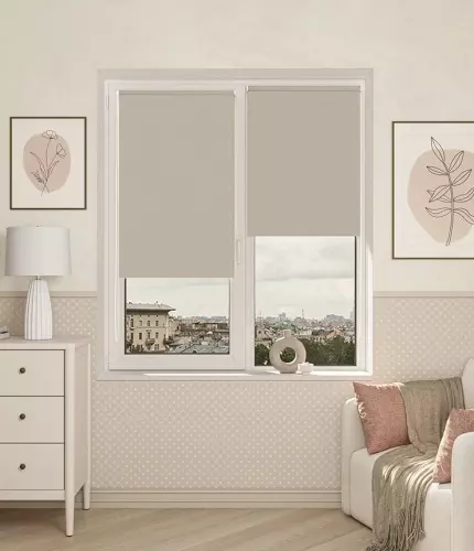 Рулонная штора светонепроницаемая болид 93,4 (90)*175 см серый Legrand