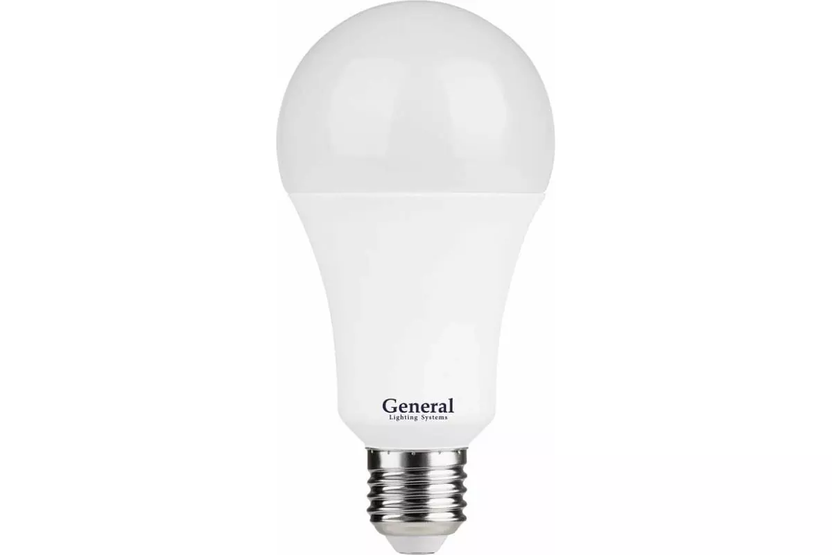 Светодиодная лампа Е27 220В 11Вт 4000К груша теплый свет General 660341