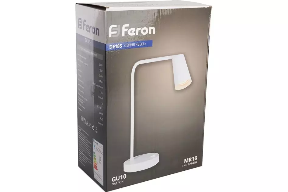 Настольная лампа рабочая GU10 белый Feron 48425