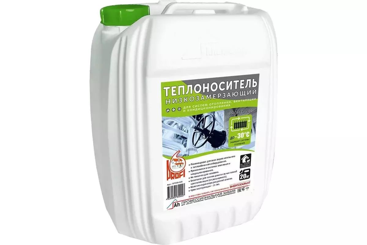 Теплоноситель (антифриз) -30°С, пропиленгликоль, канистра 20 кг, PROFI Eco-30