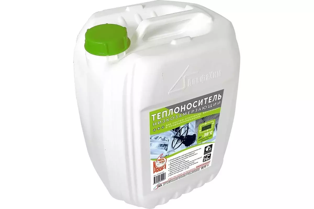 Теплоноситель (антифриз) -30°С, пропиленгликоль, канистра 20 кг, PROFI Eco-30