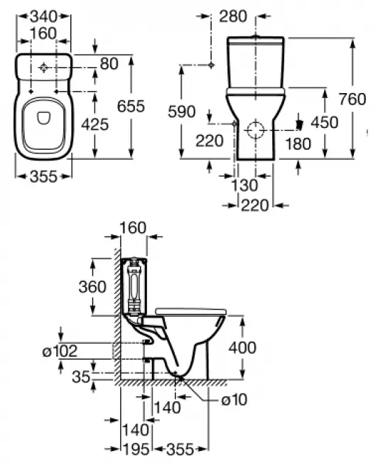 Унитаз Roca Debba 34199100Y/34299700Y/8019D2004(8019D2003) микролифт