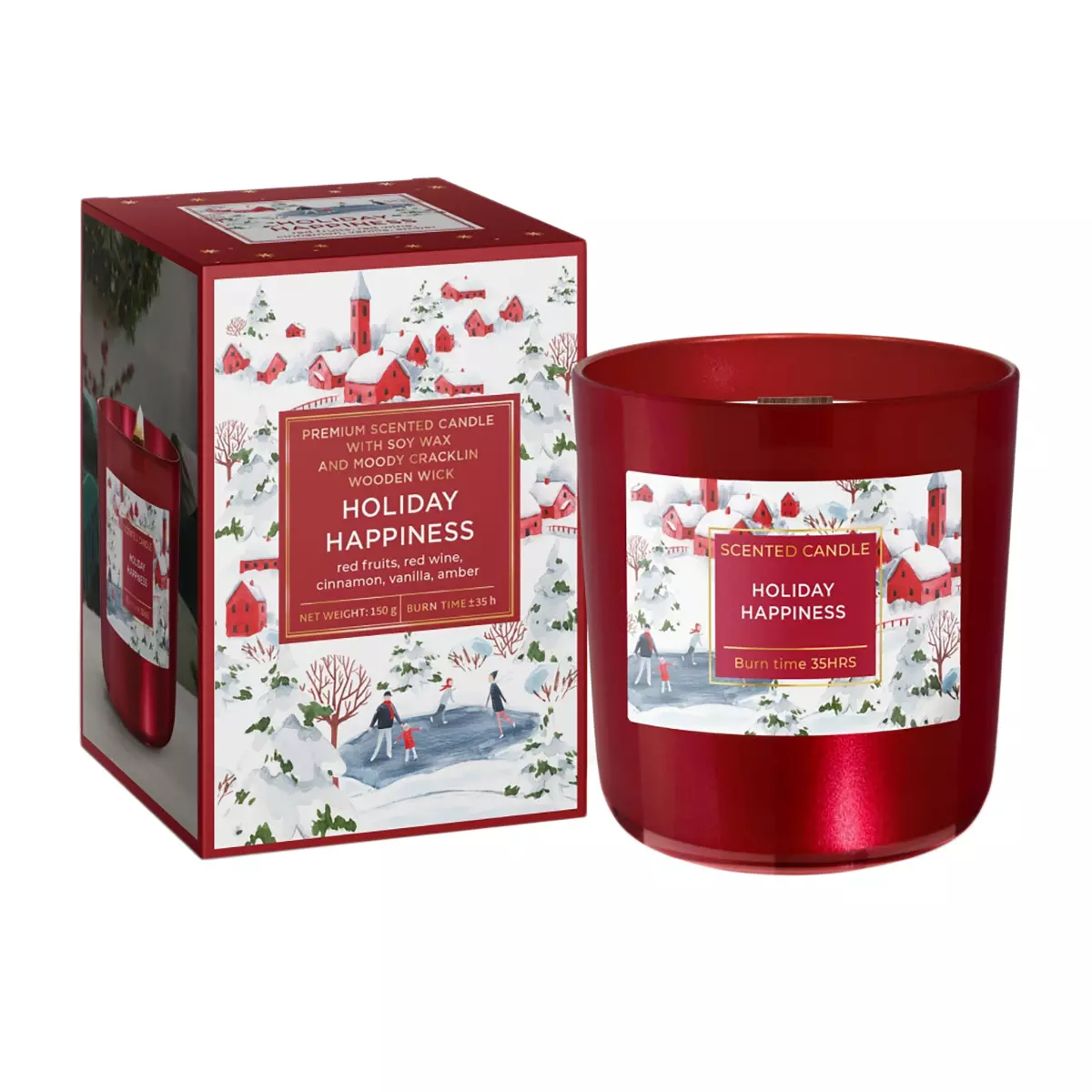 Cвеча ароматизированная в стакане 150 г Bartek Зимнее Время/Winter Tim в асоортименте