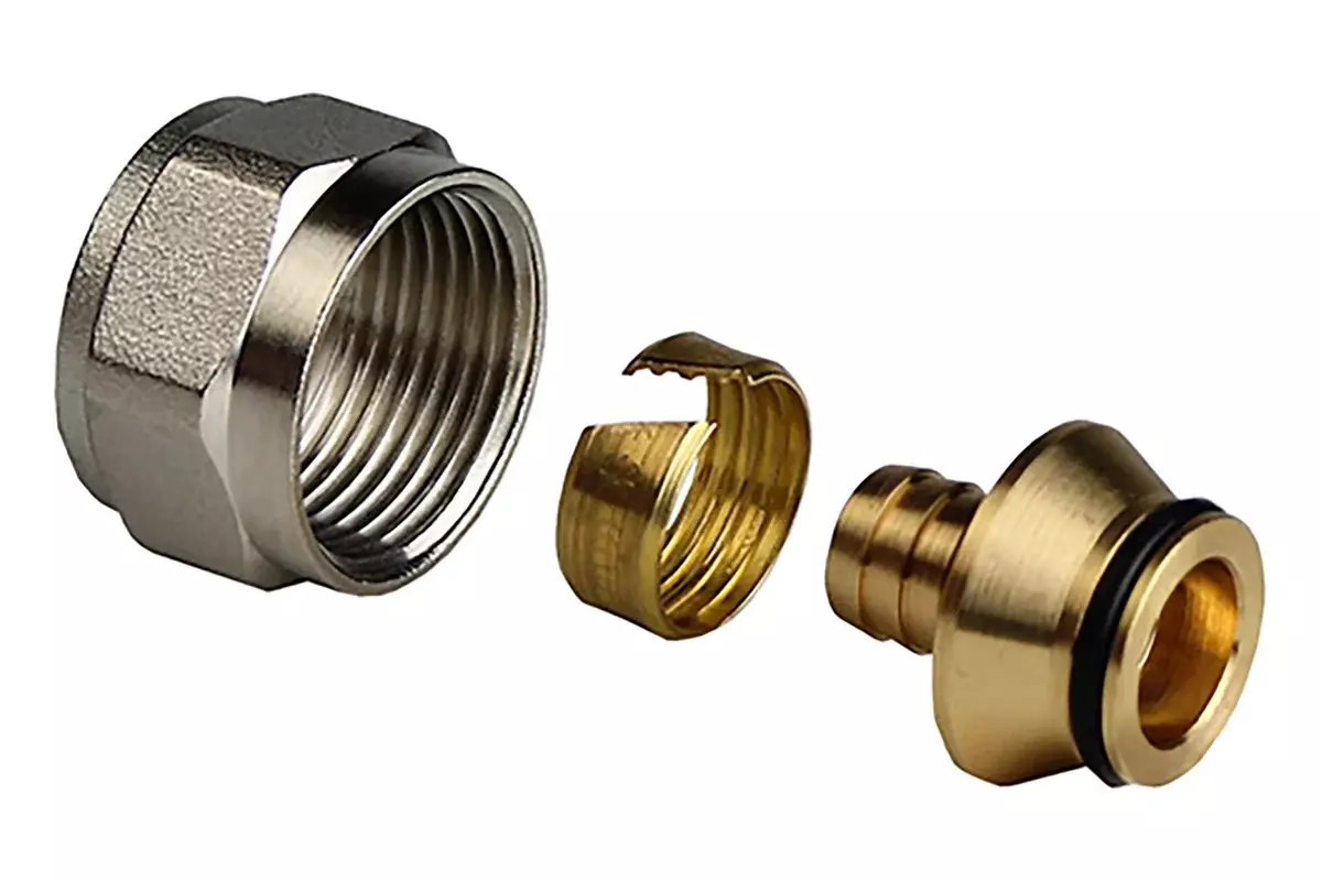 Соединитель евроконус аксиальный 16х2,0х1/2&quot;, RTP 44735