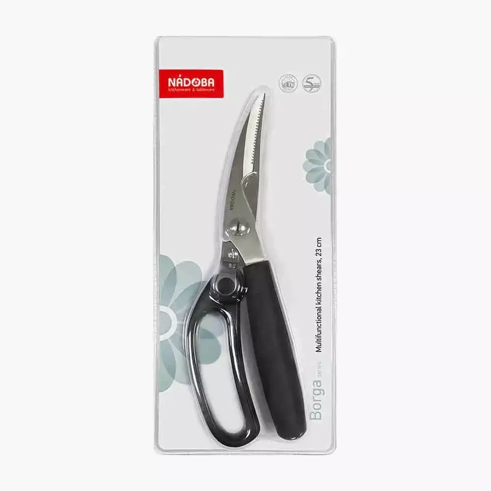 Кухонные ножницы 230 мм, многофункциональные, нерж. таль, NADOBA, серия Borga 723315