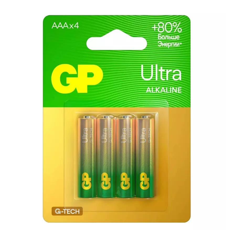 Батарейки AAА 4шт GP Ultra