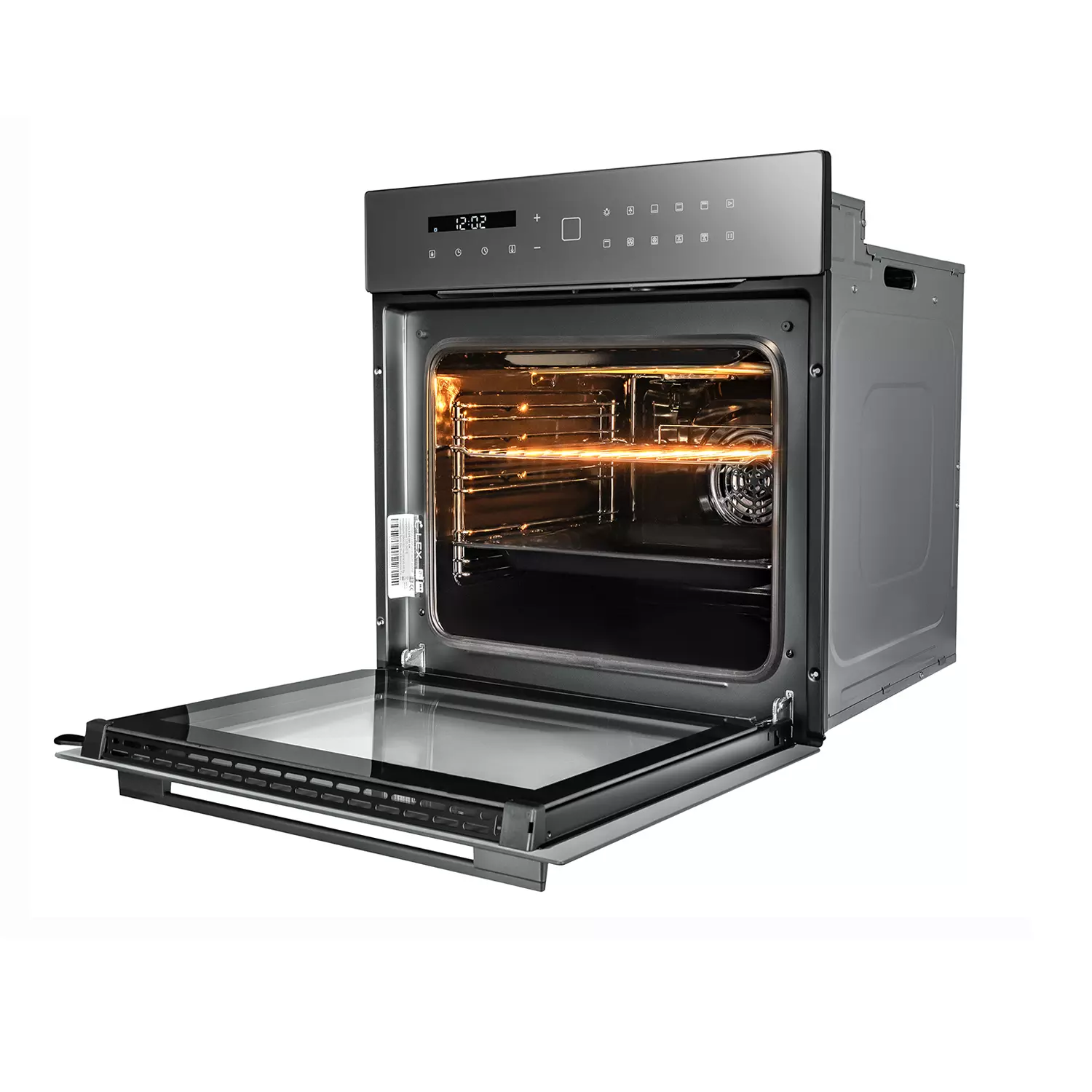 Духовой шкаф электрический гриль конвекция дисплей Lex EDS 101 GR