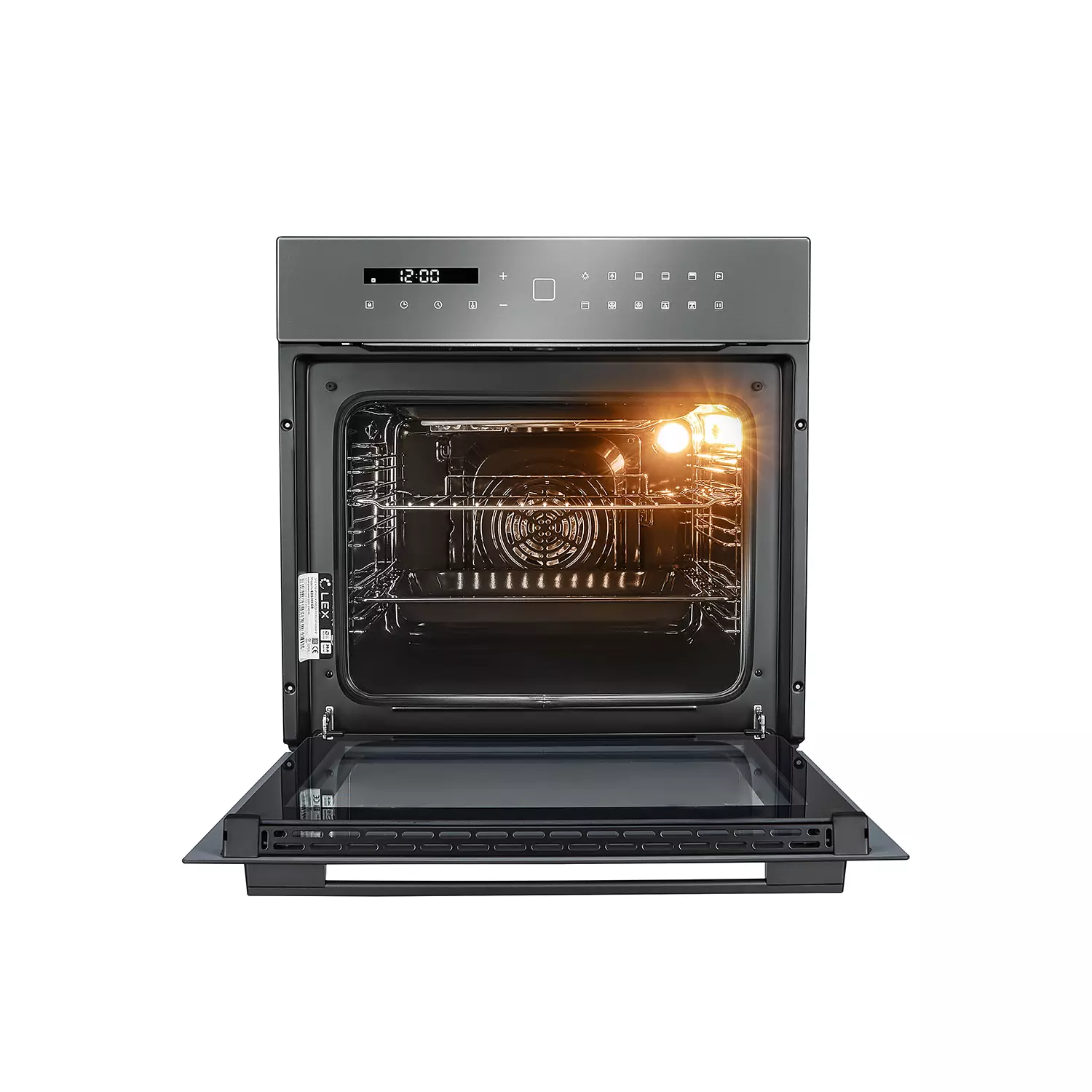 Духовой шкаф электрический гриль конвекция дисплей Lex EDS 101 GR