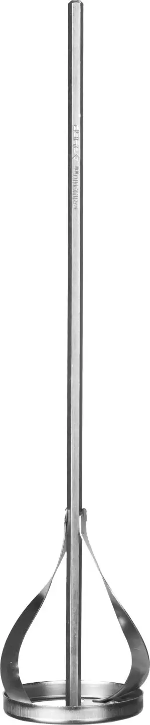 Миксер Зубр для красок, шестигранный хвостовик, оцинкованный, 80х400мм