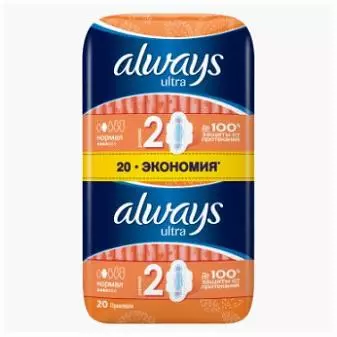 Прокладки Always Ultra Normal Plus Duo 20шт