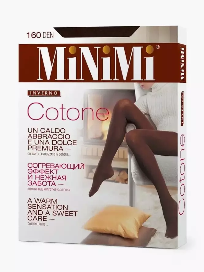 Колготки MiNiMi COTONE 160 den Moka 3 (M)