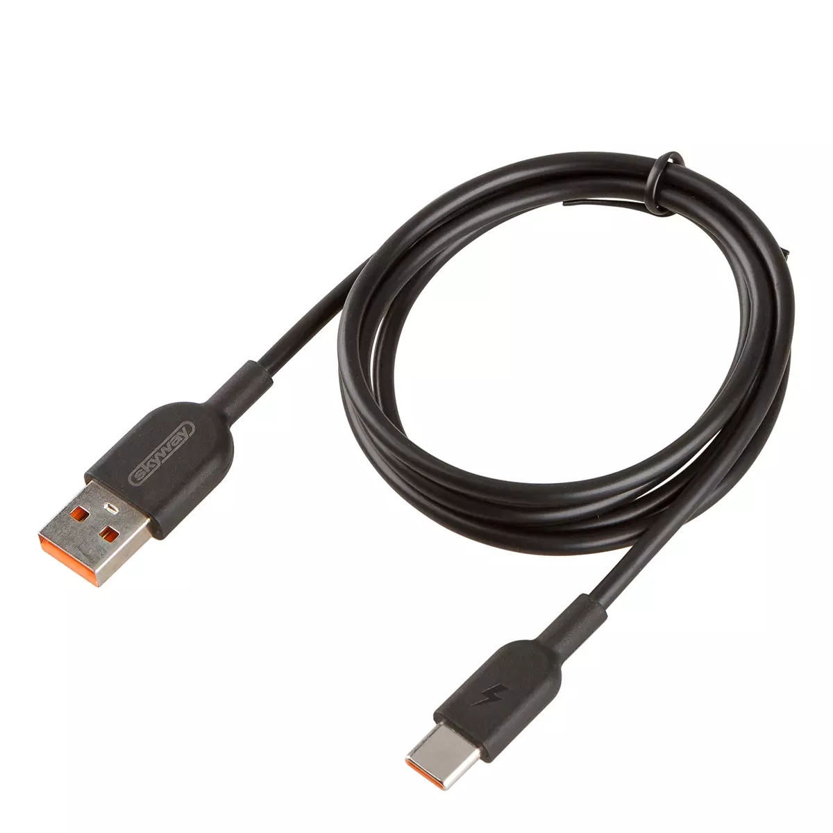 Кабель SKYWAY S09603007 USB - Type-C 15W SKYWAY черный  в пакете 1м