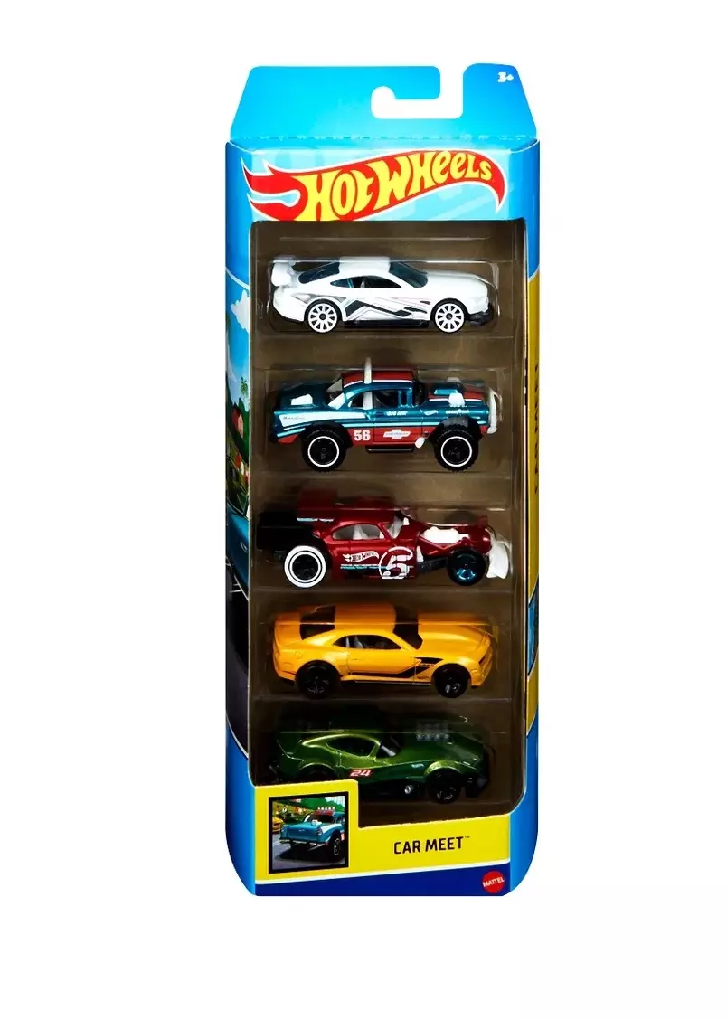 Hot Wheels, игровой набор машинок (5шт.), тематический Хот Вилс Mattel, 1806