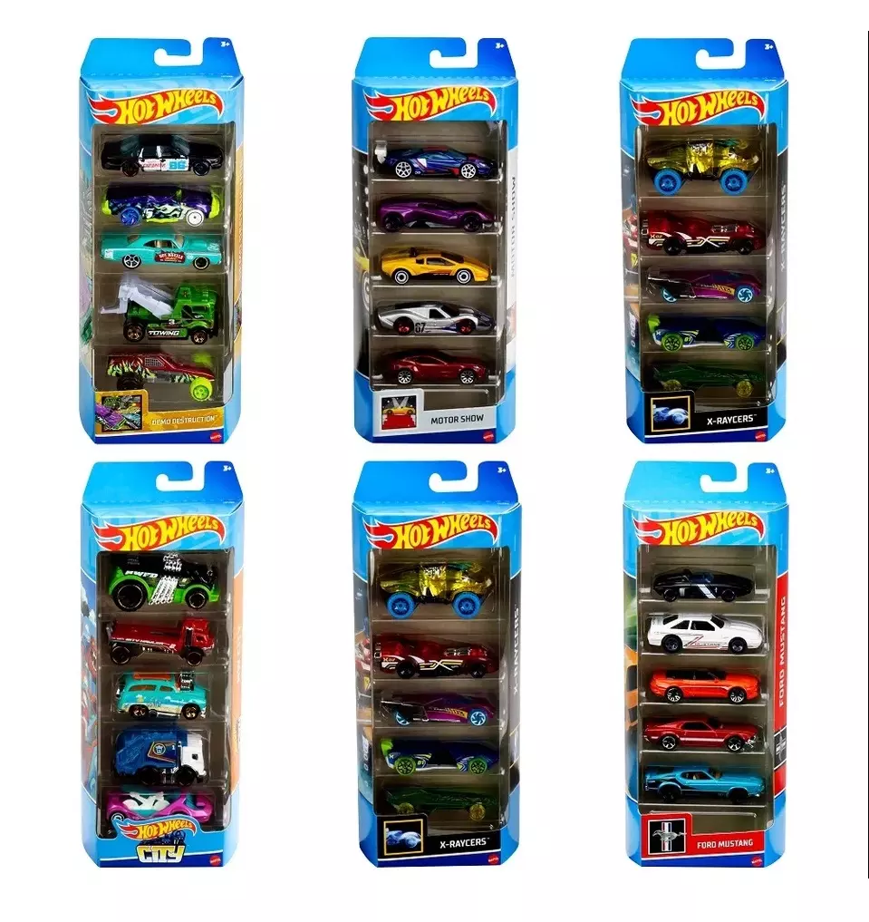 Hot Wheels, игровой набор машинок (5шт.), тематический Хот Вилс Mattel, 1806