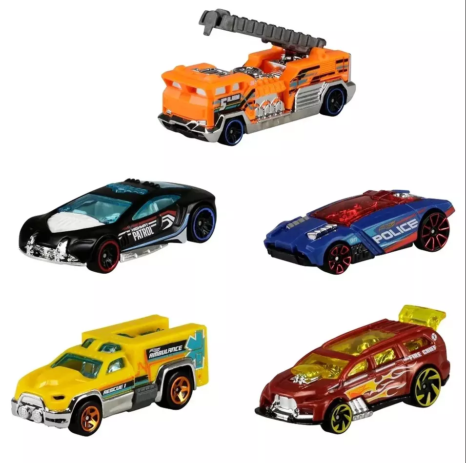 Hot Wheels, игровой набор машинок (5шт.), тематический Хот Вилс Mattel, 1806