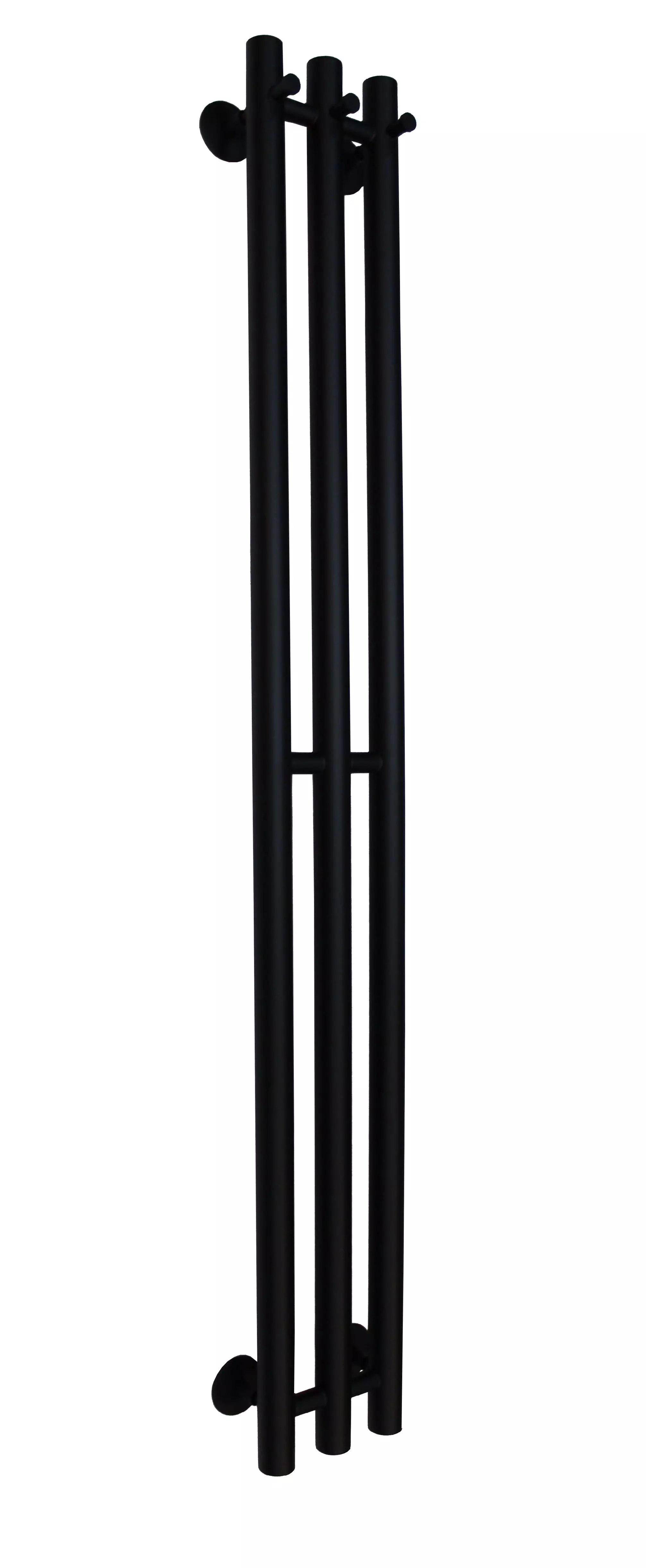 Полотенцесушитель водяной МАРГРОИД Inaro Р120*6*012, Черный RAL 9005 (мат), 2 секции по 3 вставки