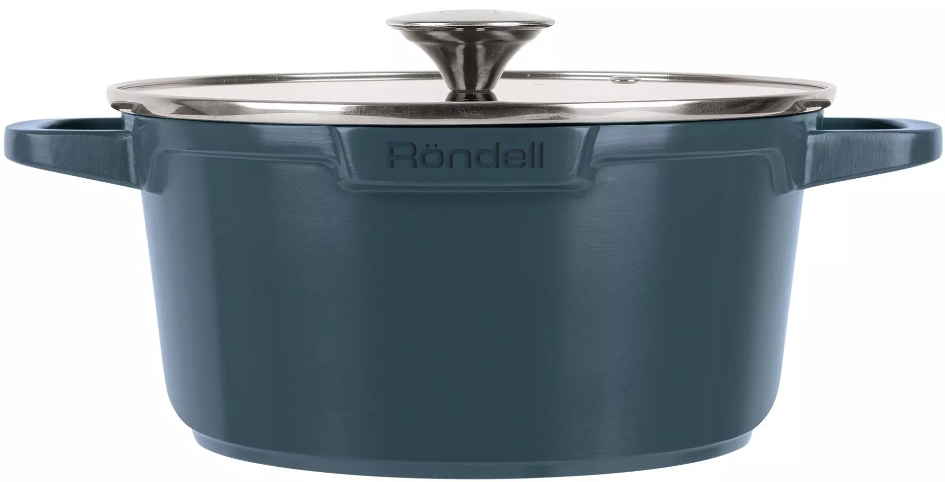Кастрюля 4,5 л, 24 см, литой алюминий, Rondell Azul Claro, с крышкой, синий, RDA-1501