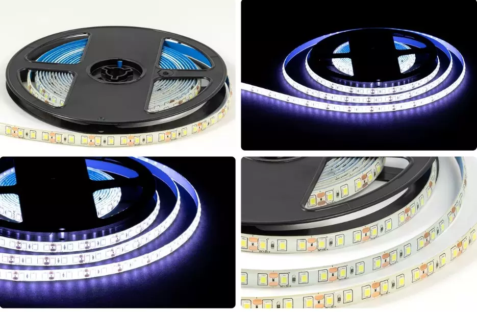 Светодиодная лента 12В 9,6Вт/м 840Лм/м 6500К 5м 8мм CRI&gt;80 SMD2835 120шт/м IP65 OGM LSE-261