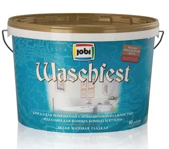 Краска для ванной и кухни Jobi WASCHFEST 10 л лето