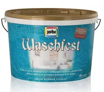 Краска для кухни и ванной JOBI WASCHFEST 10 л