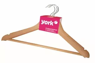 Вешалка для одежды деревянная YORK 3шт.