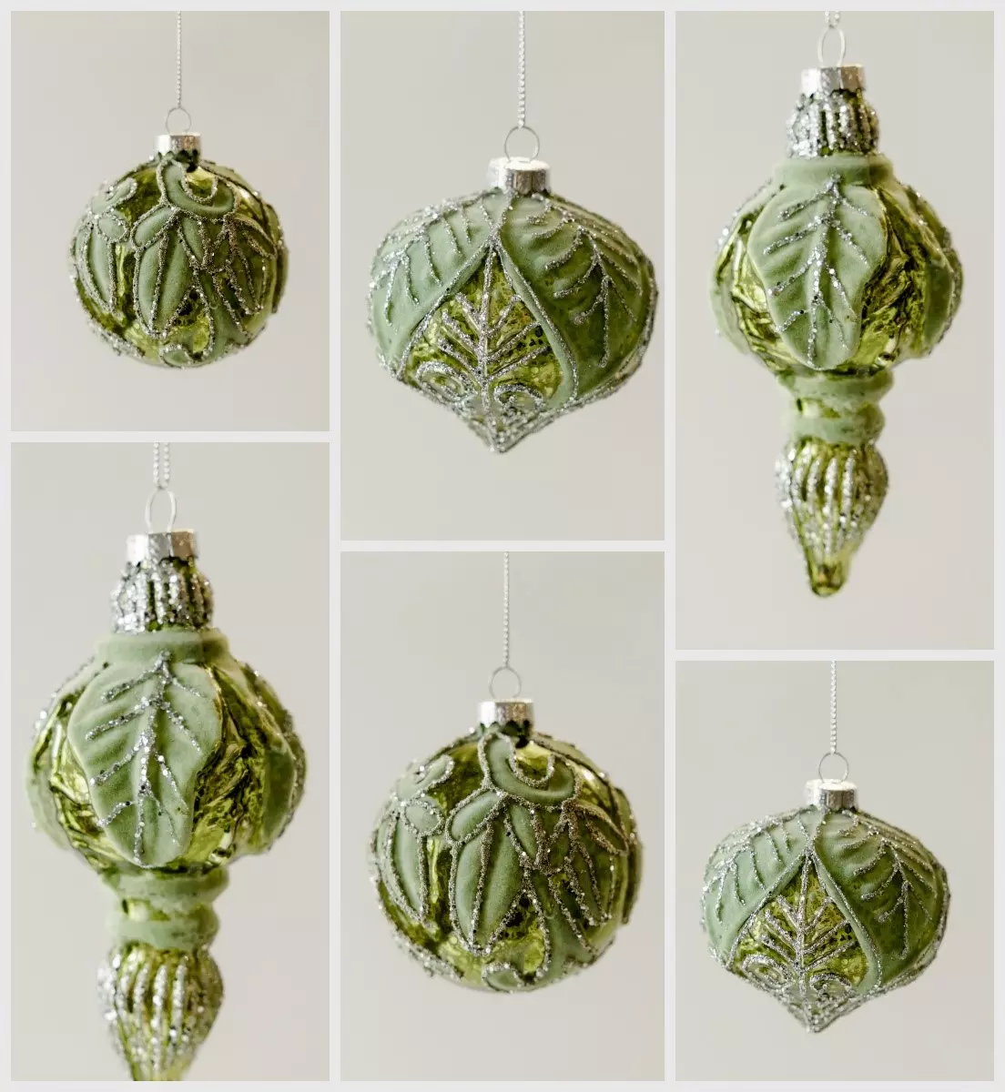 Елочные украшения стекло (12 шт) Волшебство на ветках VNV23/12-101